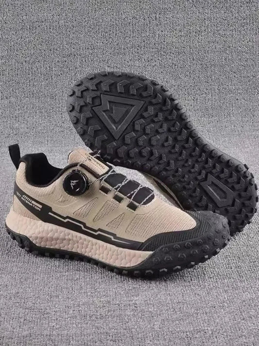 Summer Mens Breathable Mesh Hiking Shoes Antiskid Platform Sneakers Wear Resistant Outdoor Sports Mountaineering Camping Shoes