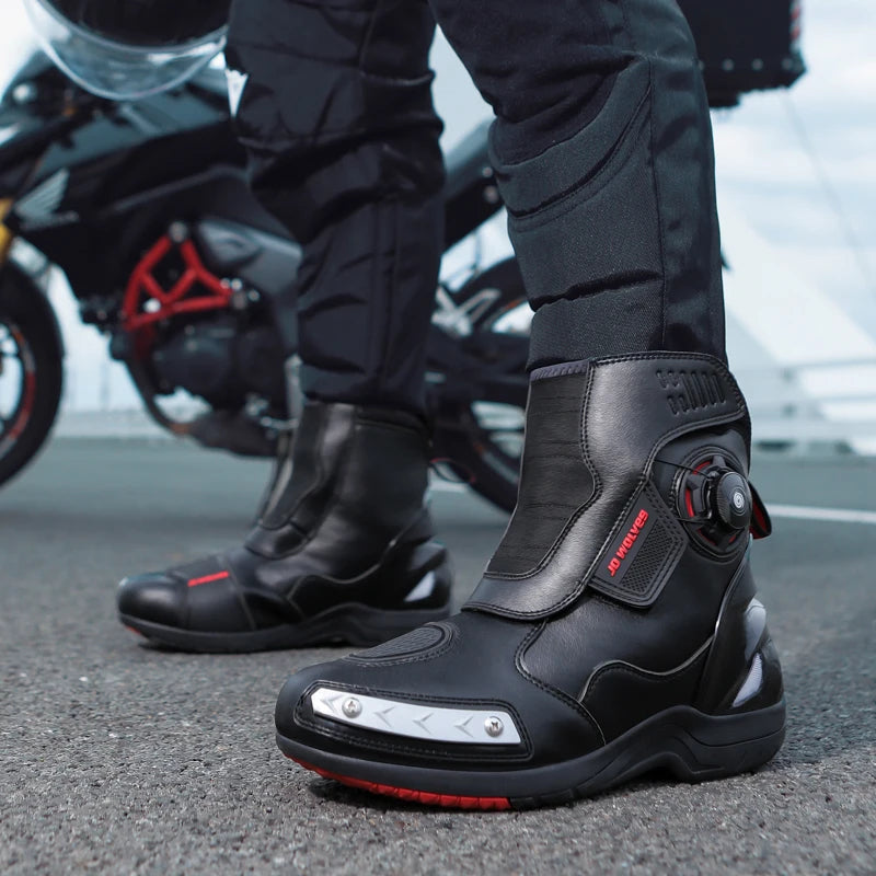 Motorcycle professional riding boots summer new anti-fall casual cycling shoes men's outdoor high-top cross-country racing boots