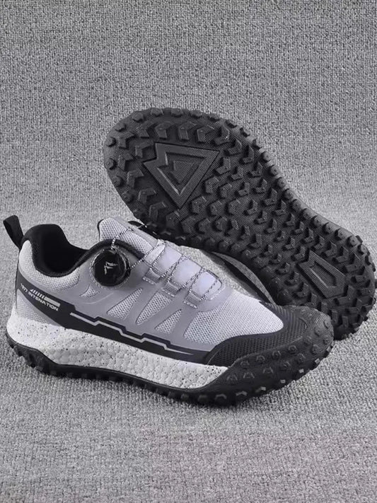 Summer Mens Breathable Mesh Hiking Shoes Antiskid Platform Sneakers Wear Resistant Outdoor Sports Mountaineering Camping Shoes