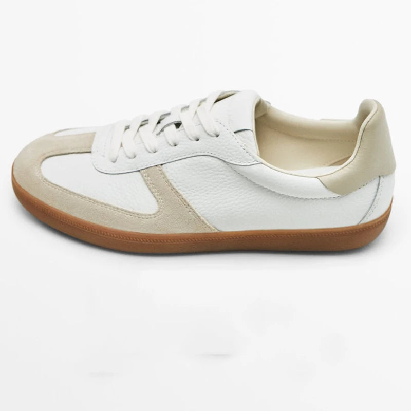 LINJER STRICKLIN Platform Sneakers Woman Summer Genuine Leather Casual Fashion Ladies Chunky Sole Mixed Color Vulcanized Shoes